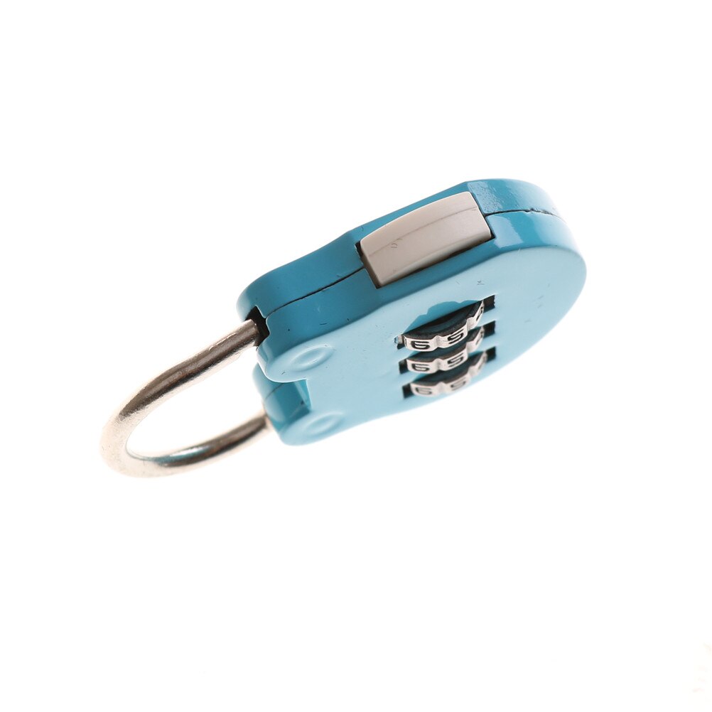 2pcs/lotRandom Color Cartoon Mini Digital Lock Mini Digital Password Padlock Luggage Gym Lock