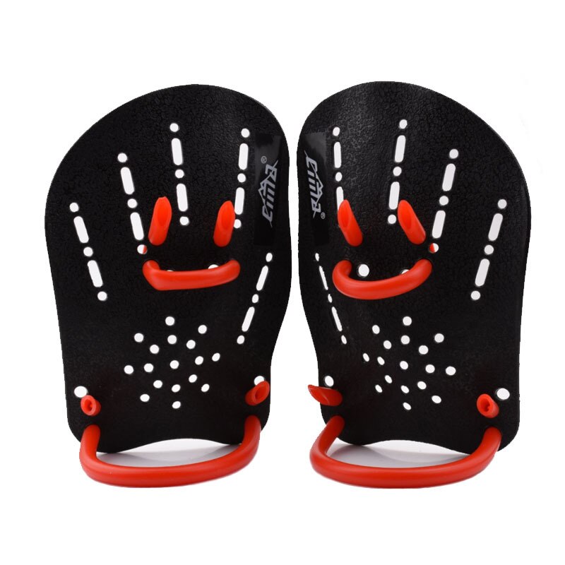 Palas de natación de mano para buceo, entrenamiento para adultos, autoentrenamiento, tablas de mano, suministros de natación, herramienta: Black
