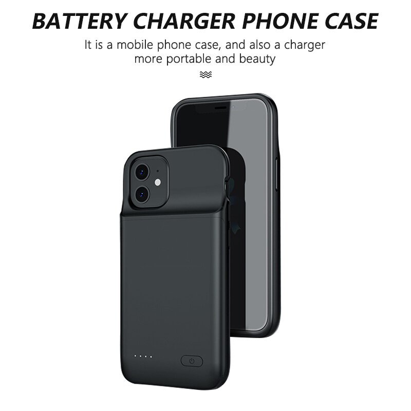 Custodia Power bank per iPhone 12 13 Pro Max custodie per caricabatterie per iPhone 12 13 Mini batteria esterna PowerBank ricarica Cove