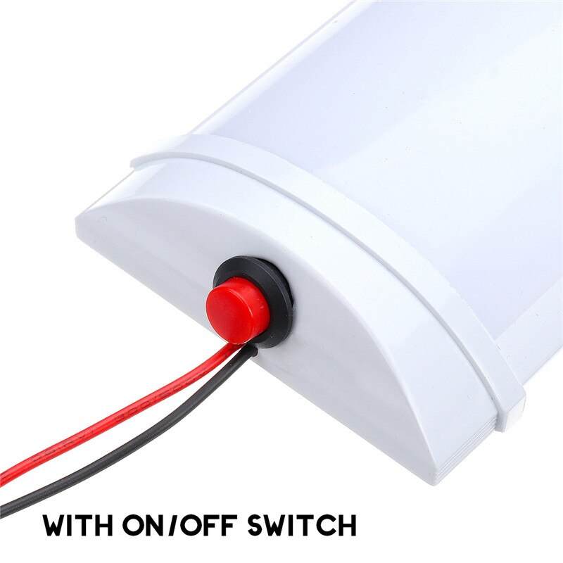 10W Car Interior Led Light Bar 72 LED White Light Tube with Switch for Van Lorry Truck RV for Camper Boat Indoor ceiling light