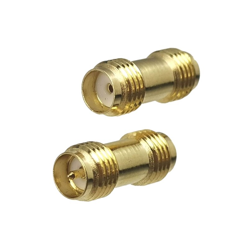 1 Uds adaptador de conector SMA RP-SMA a SMA RPSMA enchufe macho y conector hembra convertidor Coaxial RF recto latón
