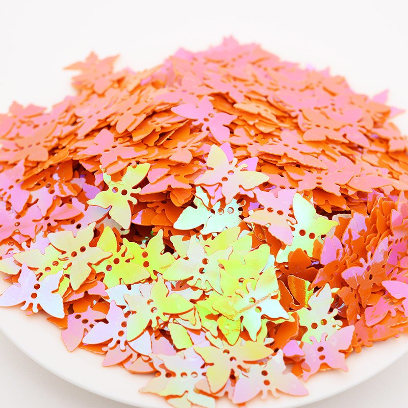 13mm Kleine Vlinder Sequin Nail Makeup Kleding Kleding Handgemaakte Materiaal Wedding Party Decoratie Materiaal JJ353