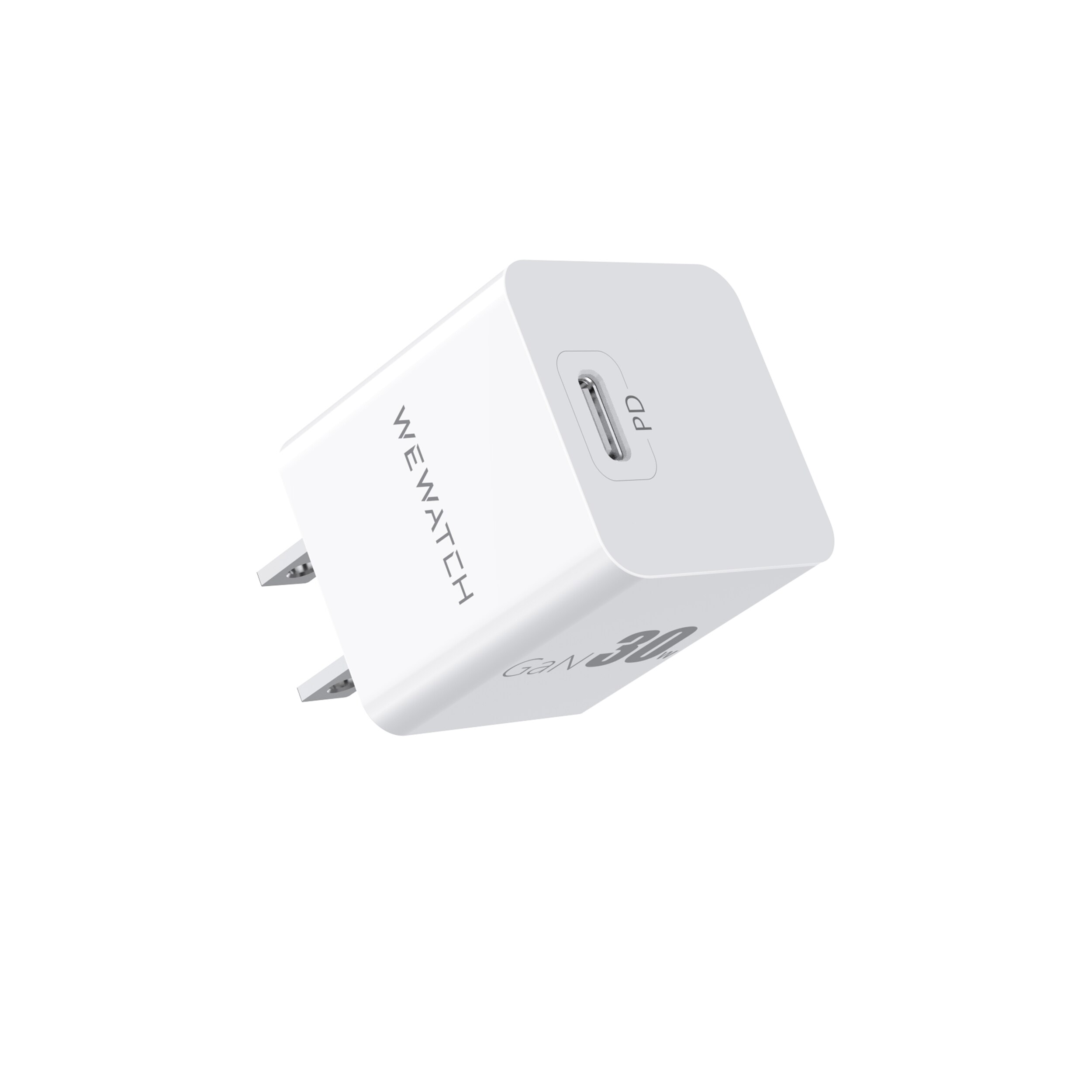 Wewatch wwc 30gn-02 30w gan schnellladegerät, mini-wandladegerät, usb-c  pd 3.0- fach usb-c netzteil, tragbares reiseladegerät für iphone: Default Title