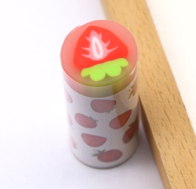 Goma de borrar para estudio, suministros de papelería para escuela y oficina, serie fruit, ss-1412, 1 unidad: strawberry