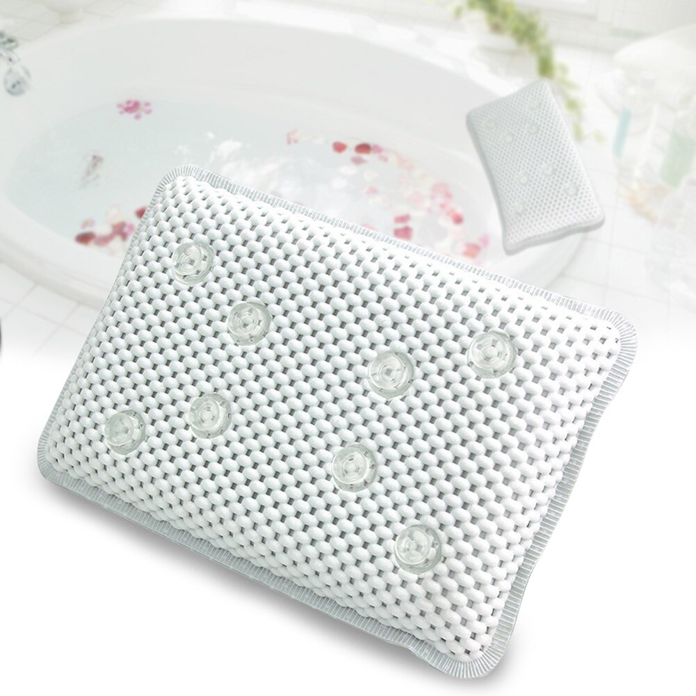 Soft Spa Neck Headrest Shoulder Suction Cups PVC Bathtub Sponge