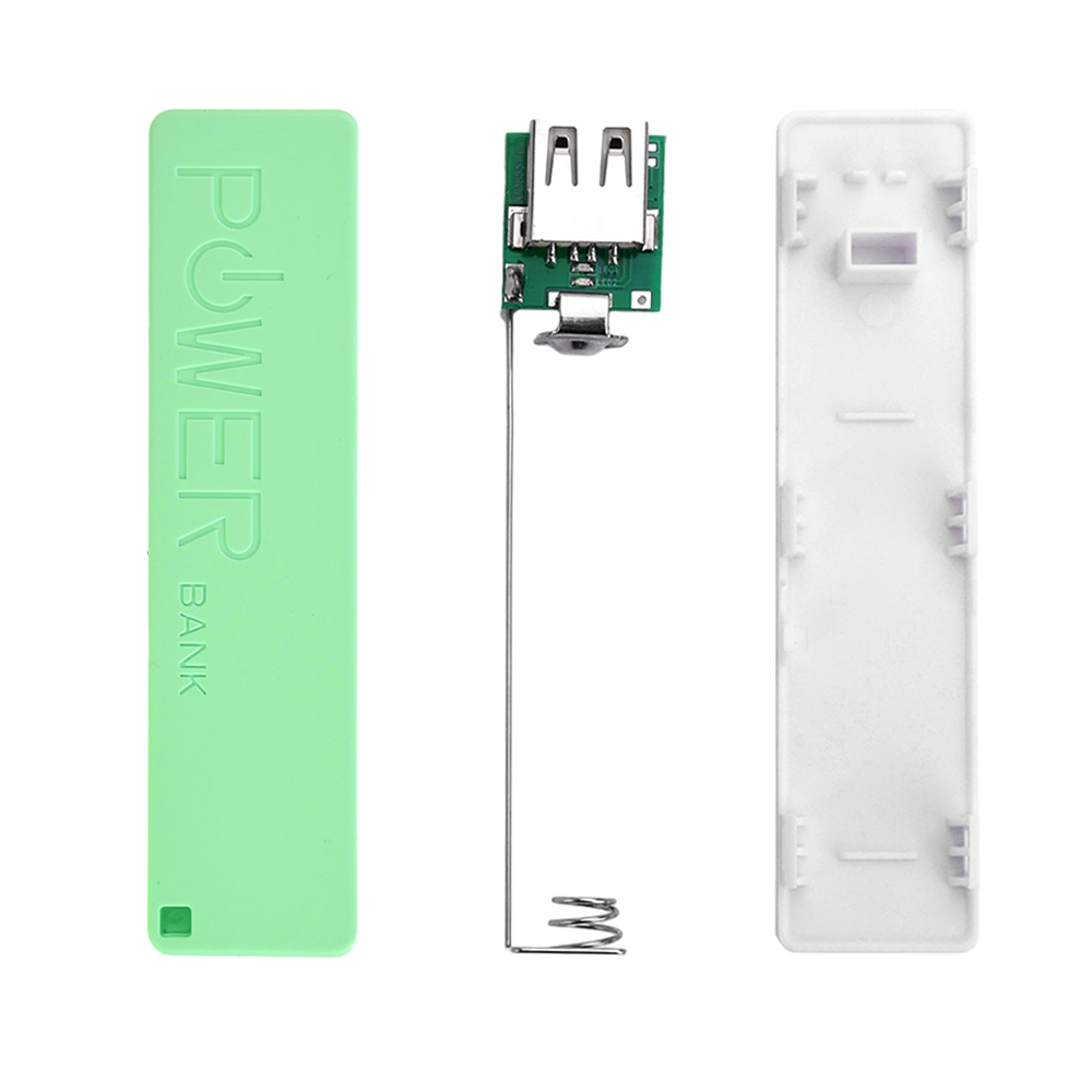 Diy 18650 powerbank behuizingen type-c micro usb powerbank case kit 18650 batterijlader diy box shell kit zwart voor arduino: Groente