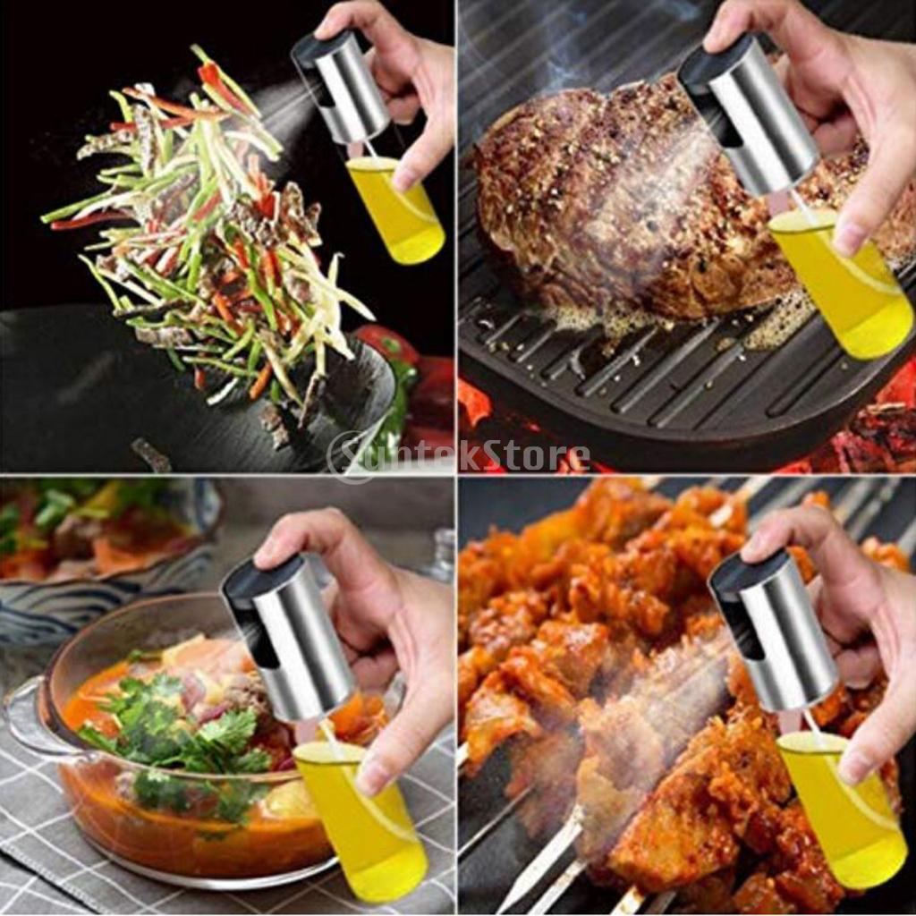 100mlPump Spray Bottle Olive Oil Sprayer Squeeze Bottle f/ Salad Making
