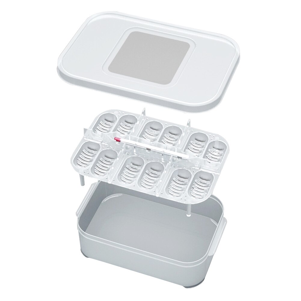 Incubadora de huevos con termómetro, Caja reutilizable para la cría de reptiles, tortugas, pájaros, gran capacidad, fácil de usar