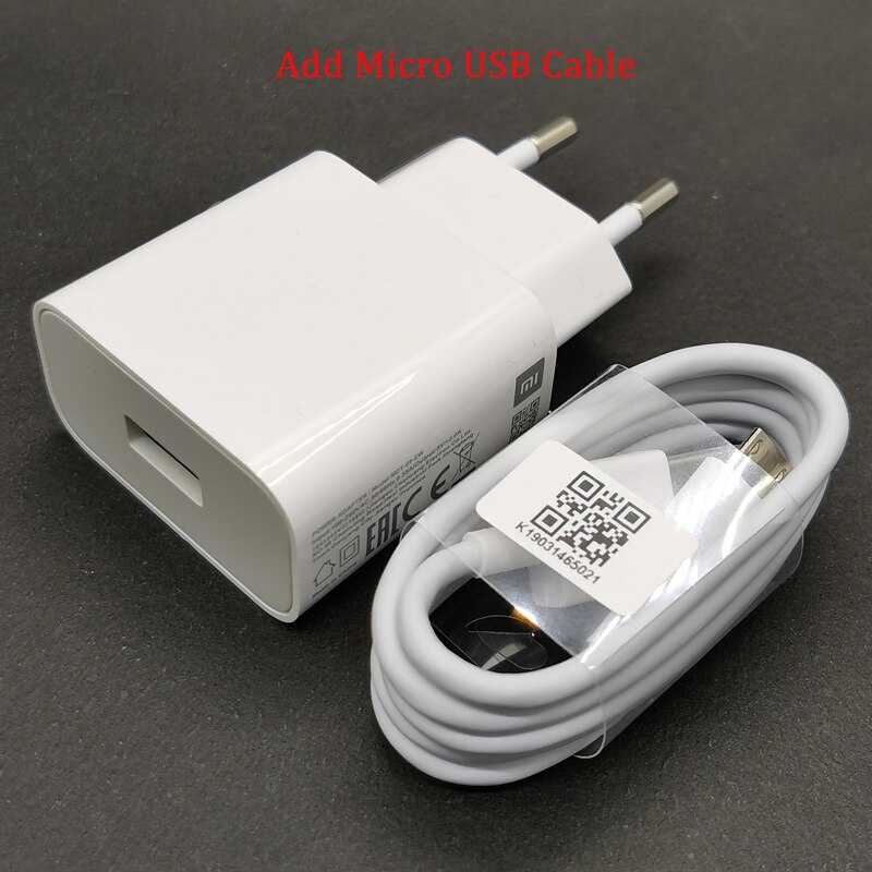 Xiaomi caricabatterie USB 5V/2A adattatore di ricarica cavo Micro USB tipo C per Mi 8 9 SE lite A1 6 5 A2 Mix 2 2s Redmi 4x5 Plus nota 5 4 4X: Add Micro USB Cable