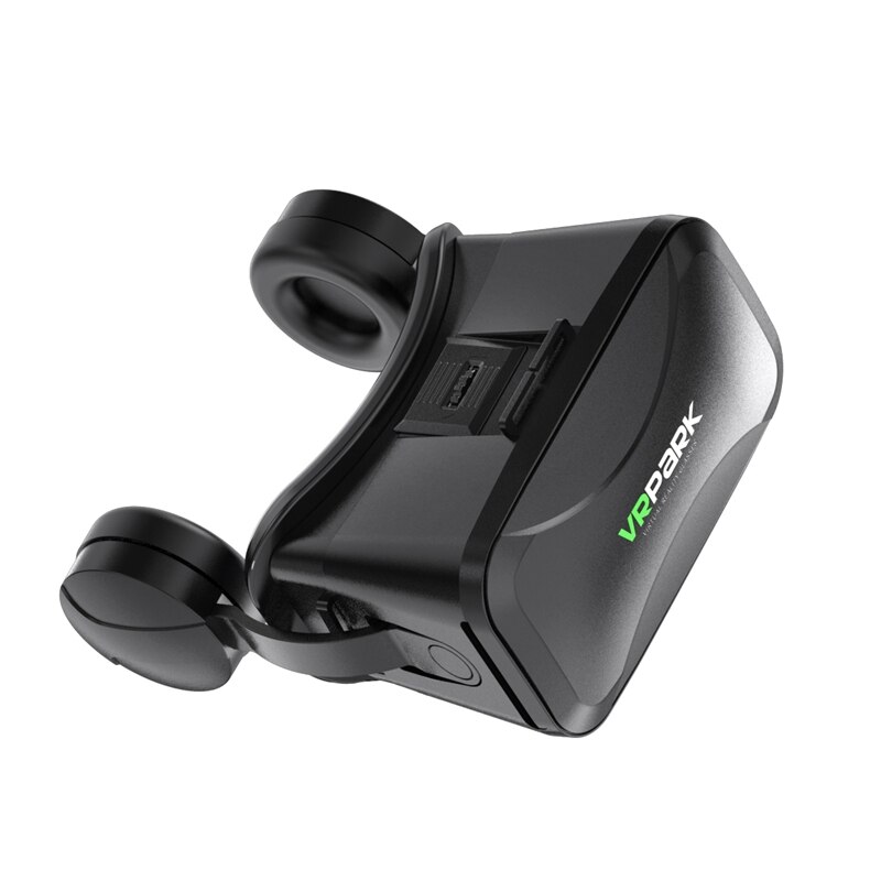Vrpark vr virtuell virkelighet glasse med kontroller 3d vr headset til iphone android smarttelefon 4.5-6.7 tommer