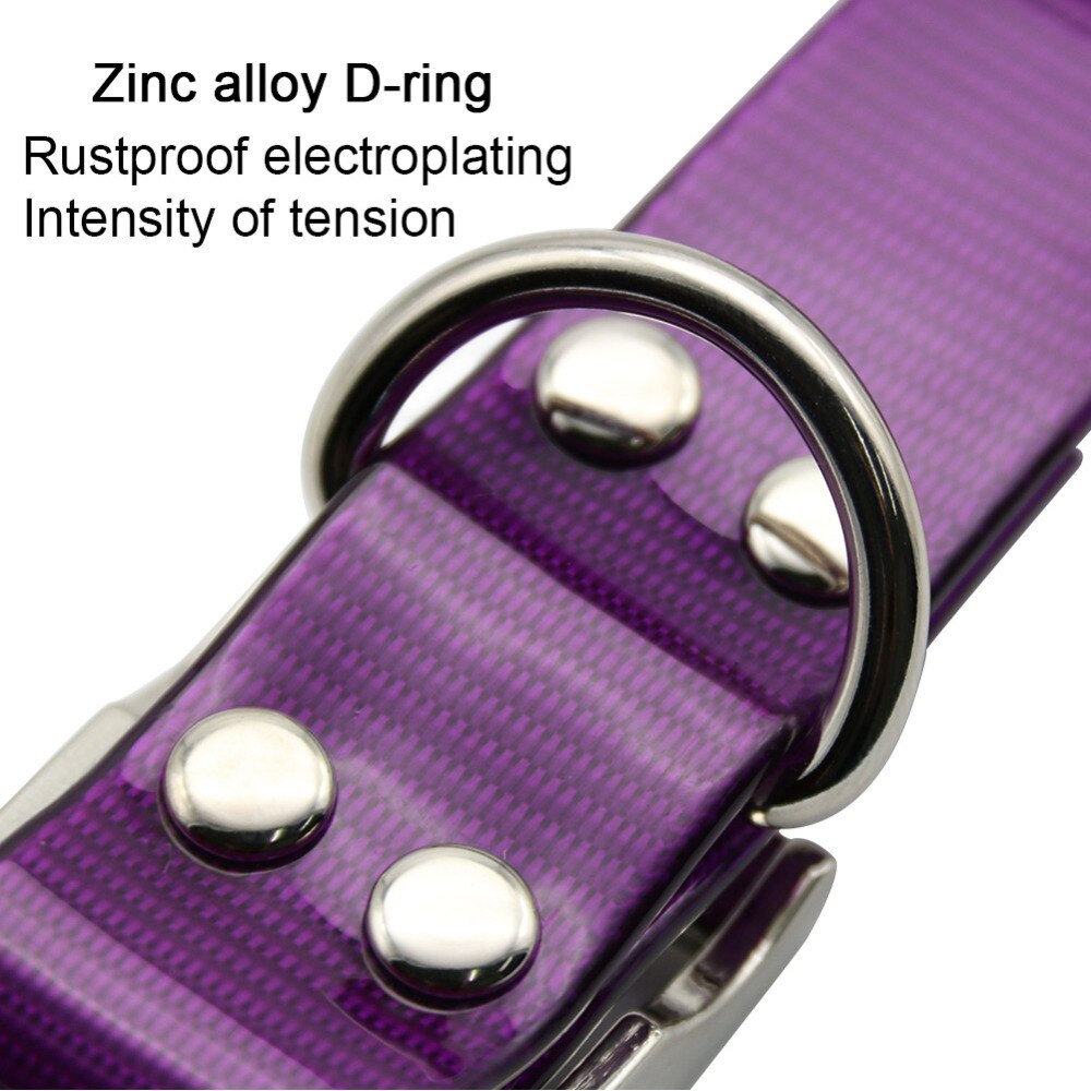 Dog collar TPU+Nylon waterproof deodorant Resistant dirt Easy clean collars 7 Colors for small big dog accessories