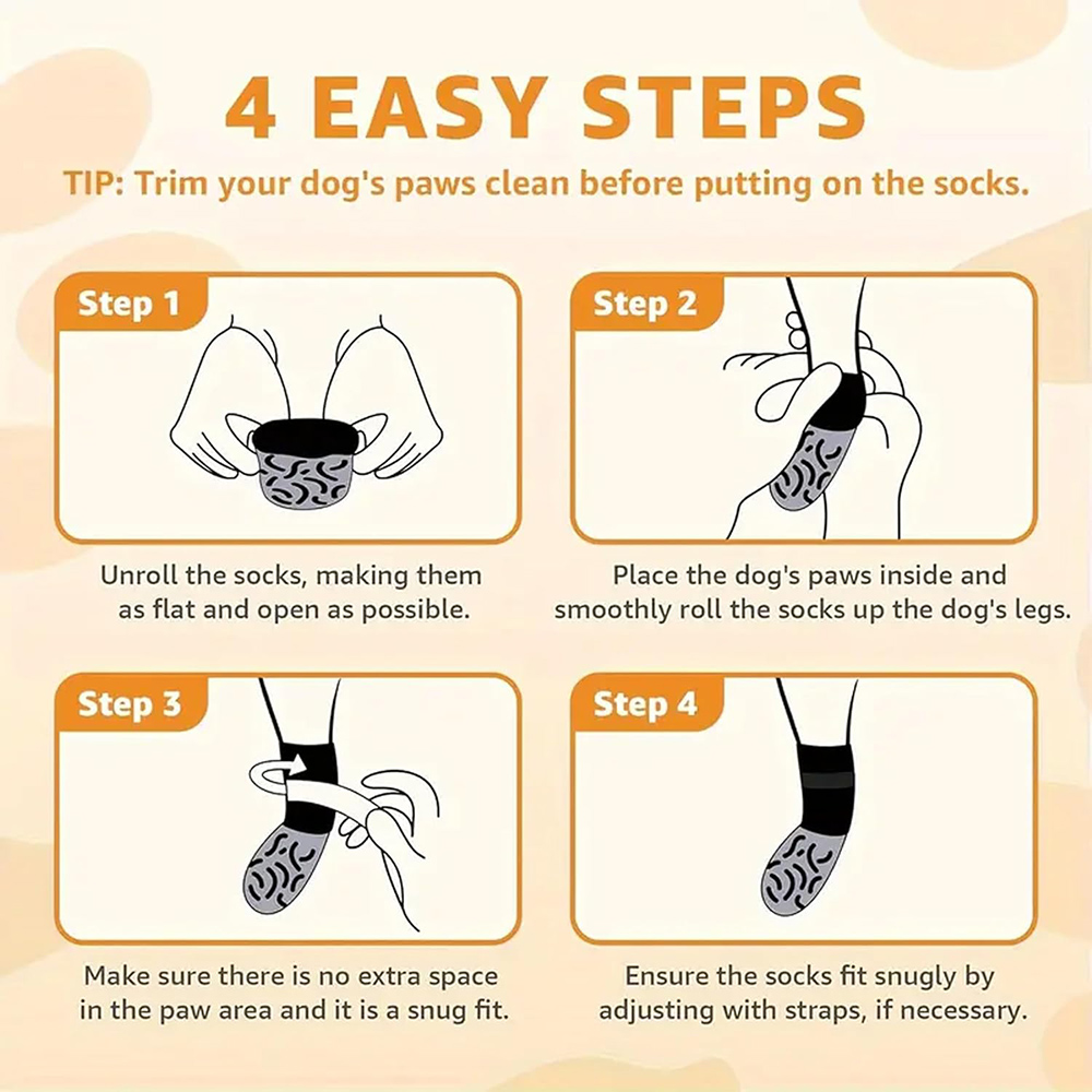 Antislip hondensokken om te voorkomen likken Poten voor hardhouten vloeren Antislip pootbeschermers Tractiecontrole voor kleine grote honden