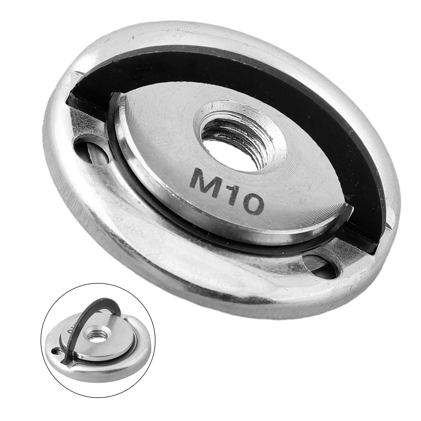 Quick Release Flens Moer M10 Draad Haakse Slijper Zelfsluitende Persplaat Haakse Slijper Release Borgmoer Elektrisch gereedschap