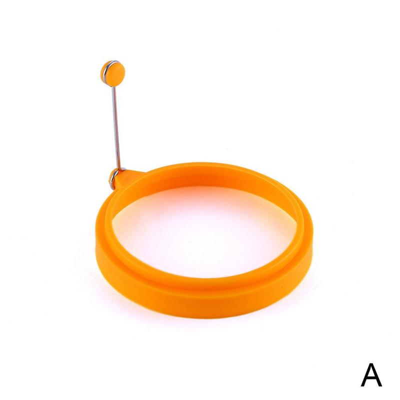 Silikon stekt ägg pannkaksring omelett stekt för matlagning formare ugn form panna stekägg kök runt frukost ägg  n0 h 0: A