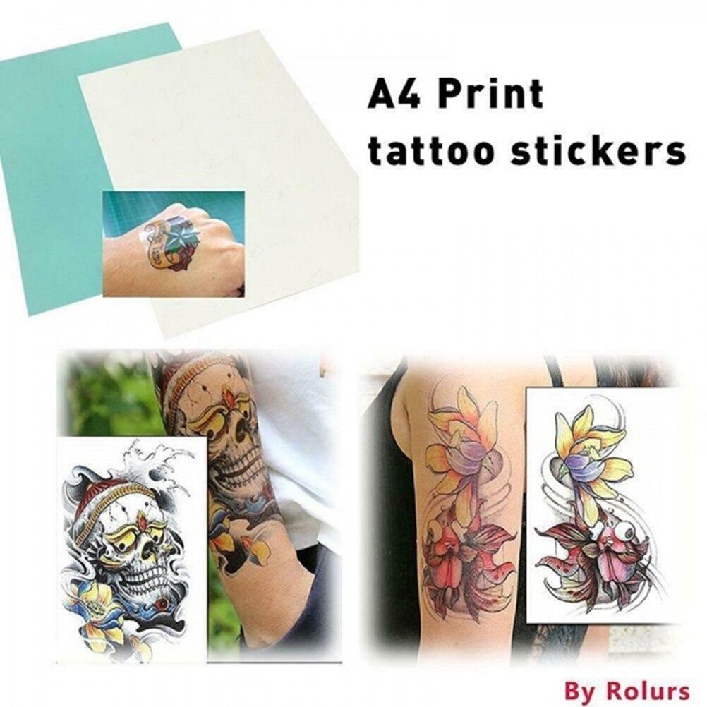 A4 Temporary Tattoo DIY Printing Paper Transfer Decal Papers for Inkjet Printer Tattoo stickers