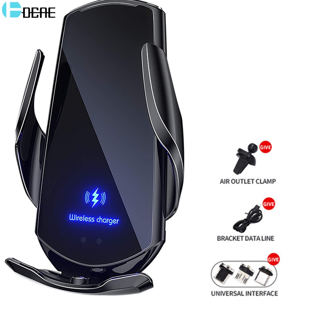 Carregador de carro sem fio montar 15w qi automático aperto ar ventilação suporte do telefone para o iphone 12 11 xs xr x 8 samsung s20 s10 nota 20 10
