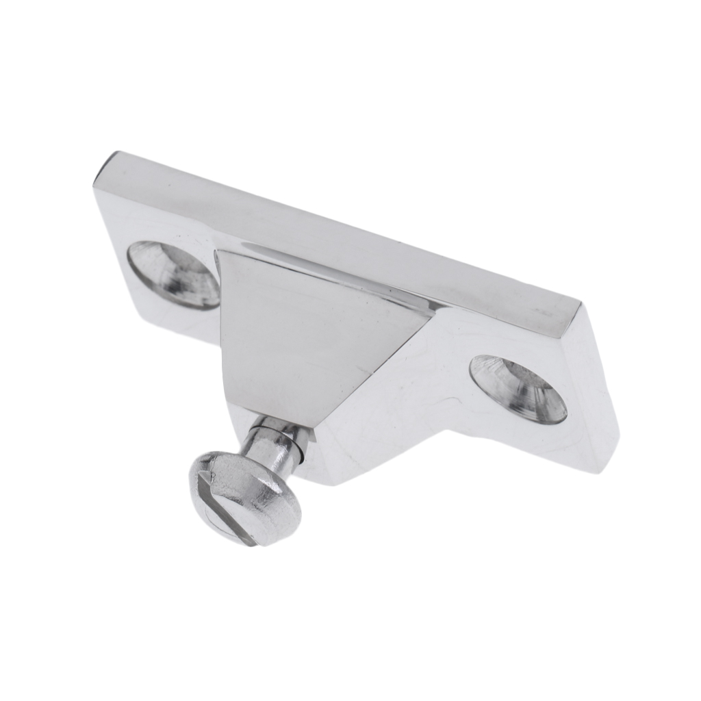 2pcs Stainless Steel Marine Bimini Boat Top Side Mount Deck Hinge Fitting Hardware