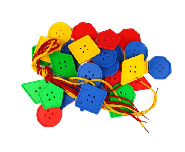 GYH – blocs géométriques en plastique, jeu de perles à enfiler, pour l'éducation précoce des bébés, outils d'enseignement des maths