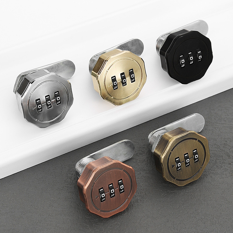 1PCS Password Cabinet Lock Zinc Alloy Password Locks Security Home Automation Cam Lock For Mailbox Cabinet Door 16/30mm