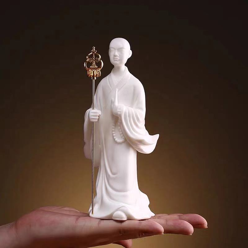 Zen keramiek karakter decoratie kleine monnik chinese stijl entree antieke plank studie bureau decoratieve zen decor thee huisdier