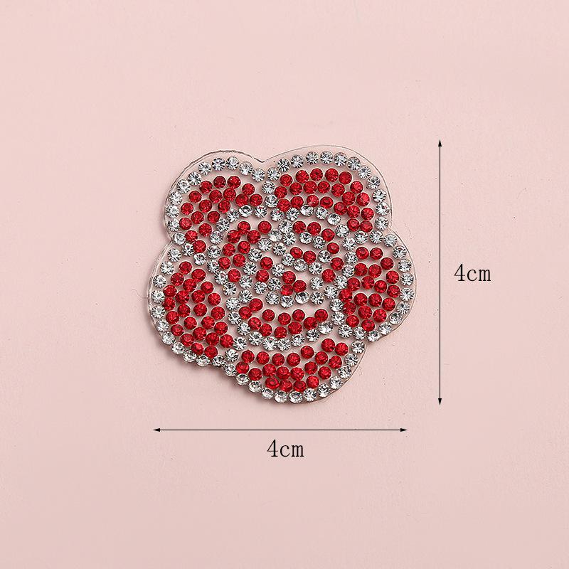 1pcs Animale fiori strass Patch Per accessori di Abbigliamento abbigliamento diamante scintillante Ropa Parches Trasferimento Patch: 7