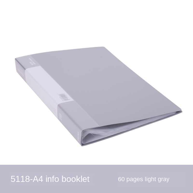 Data Book Map Insert Zak Transparant Student Test Papier Bevat Kantoor Map Multi-Specificatie Map: Style3-60PLight ash