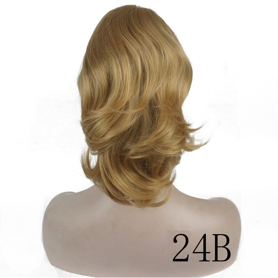 Strongbeauty crush claw clip hestehale hairpiec kort rett dobbeltbruk stylet hårforlengelse syntetisk: 24b