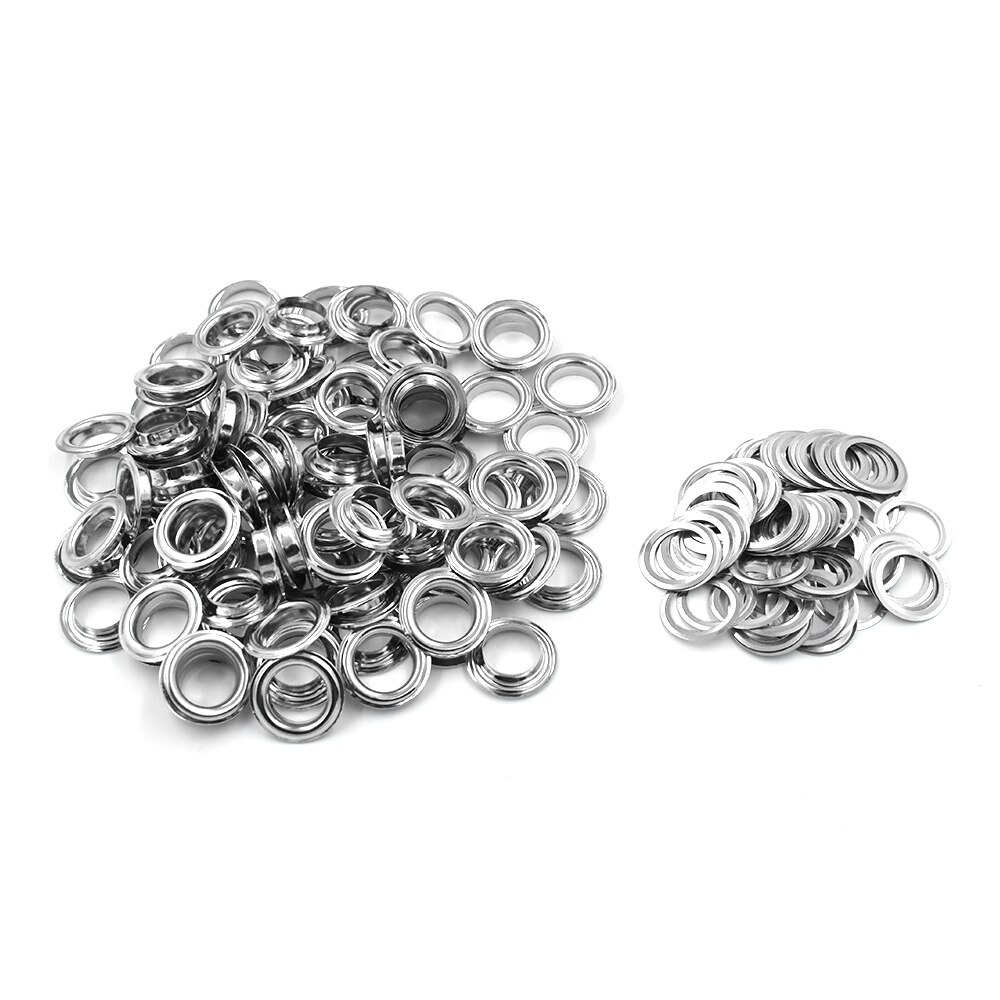 (100 pieces/lot) An inner diameter of 12mm eyelets. Gas buttons. Metal pores. Hollow rivets. Shoebox pores. Wearing rope hole.