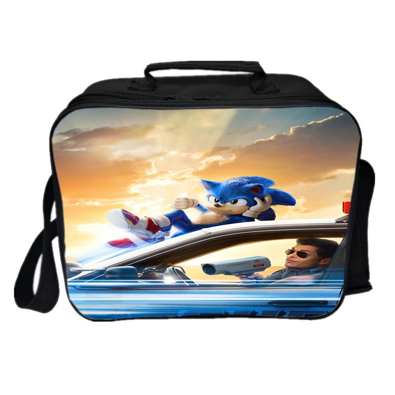 Sonic Mittagessen Tasche Picknick Isolierung Tasche Neue Studenten Kühlen Arbeiter Mittagessen Box Jungen Mädchen Jugendliche Kind Cartoon Tasche: 13