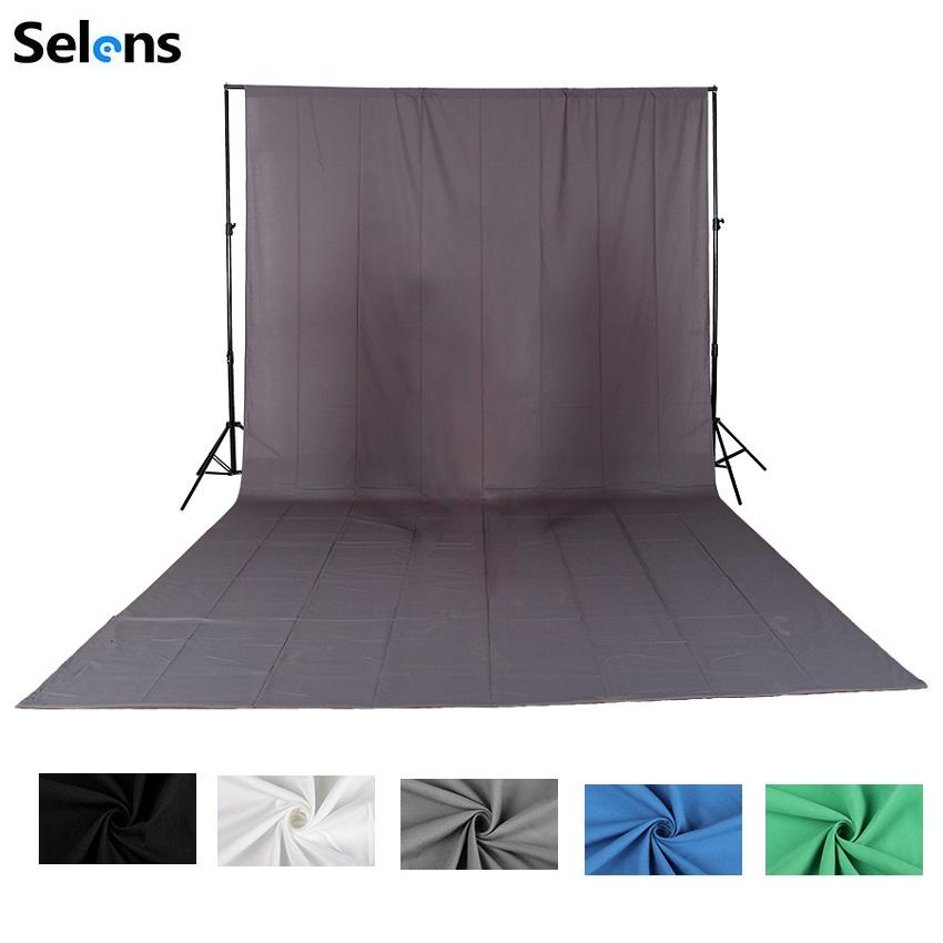 Photography Photo Studio Simple Background Backdrop Solid Color Green Screen Chromakey 5 color Cloth For Photo Studio Video: 2x3M / Gray
