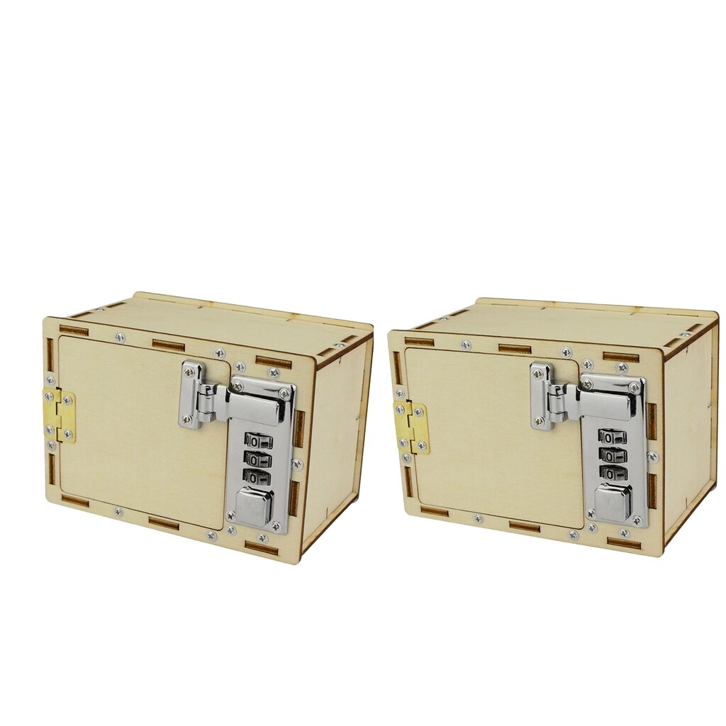 2pc Kinder Gizmo DIY Mechanische Lock-Box Passwort Box Puzzle Spielzeug Bord Spiel