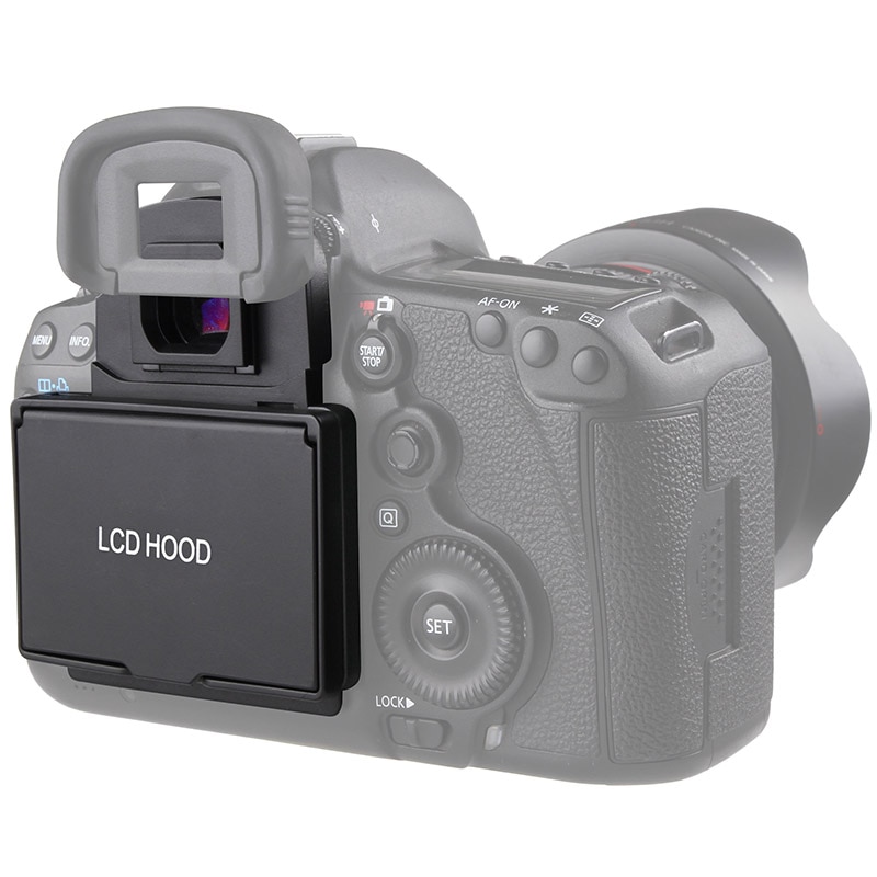 Lcd-scherm Hood Met Pop-Up Shade Cover Voor Canon 5D Mark Iii Iv 5DS 5DSR 6D 7D Mark ii 1DX 1DX Ii 5D4 Camera Bescherming Film