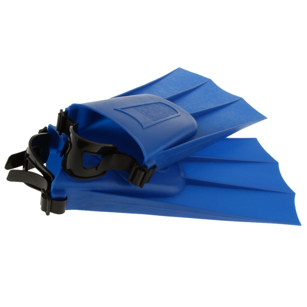 Perfect verstelbare vinnen training lange flippers duiken zwemmen snorkelen kindervinnen zwemtrainingsuitrusting: Xl blauw 