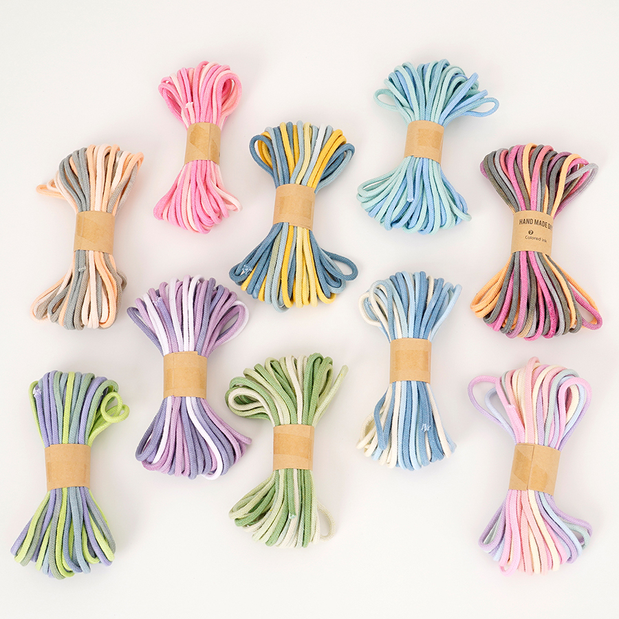 1 szt. 3mm Gruby Gradientowy Tęczowy Sznurek Bawełniany 10M Kolorowy Pleciony Sznurek robić DIY Biżuterii Makramy Bransolet Naszyjników i Rękodzieła