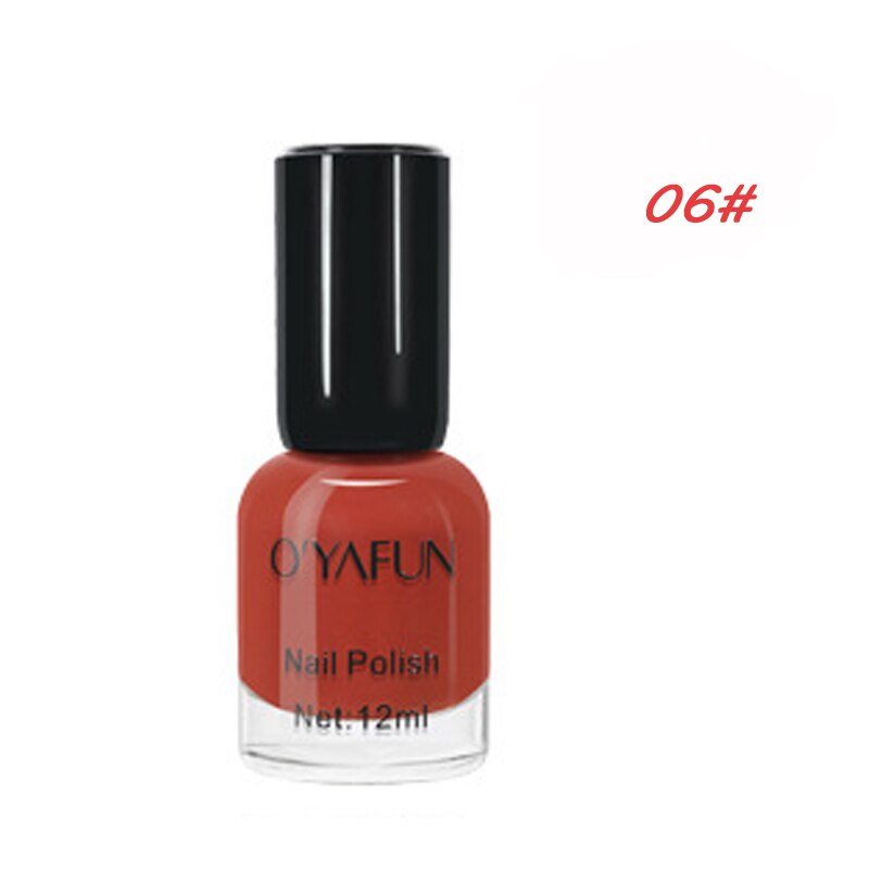 Neglelak hurtigtørrende ingen belysning slik macaron farve neglemaling giftfri gør-det-selv neglekunstpigment glitter neglelak hurtigttørrende: 6