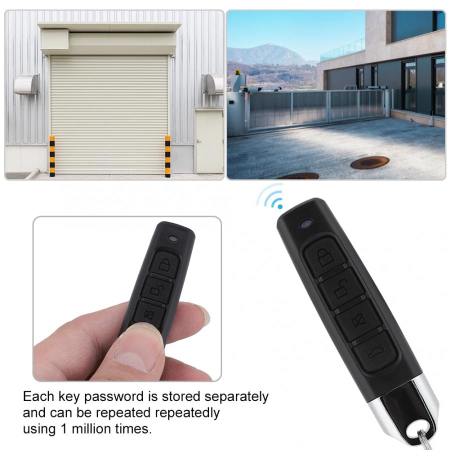 Garage door opener Copy in the shape of an inch Pairing Remote Control Electric Garage Door 4 Keys Remote Intelligent Signal
