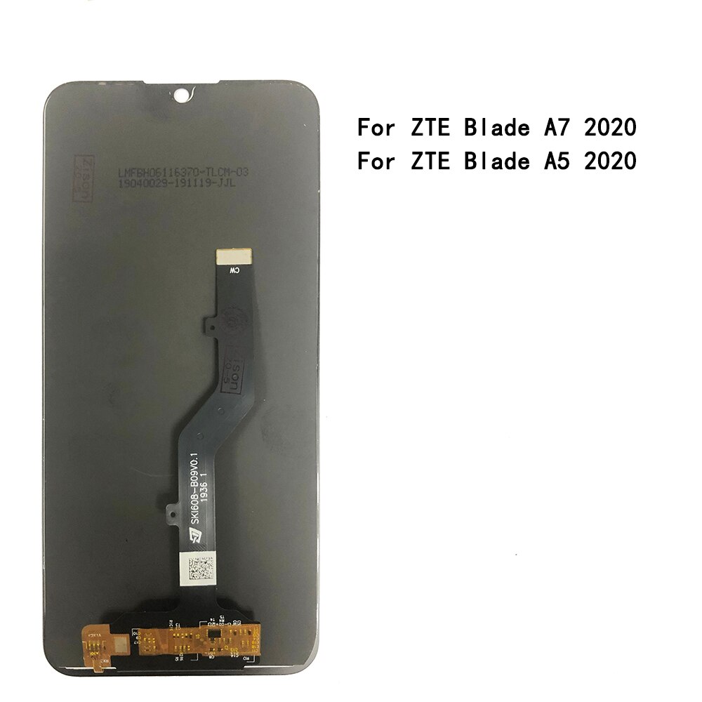Zte blade  a7 vita  a7s a5 p963 f 02 a0722 lcd-näyttö+kosketuspaneelinäyttö digitoijamoduulin kokoonpano näytön korjaus: Zte blade  a7 2020