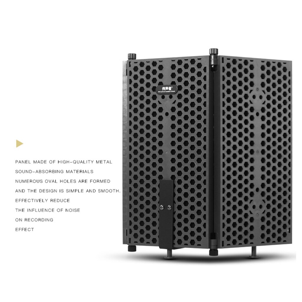3 Panel / 5 Panel Foldable Microphone Isolation for Recording Absorber Foam Panel Microphone Accessory
