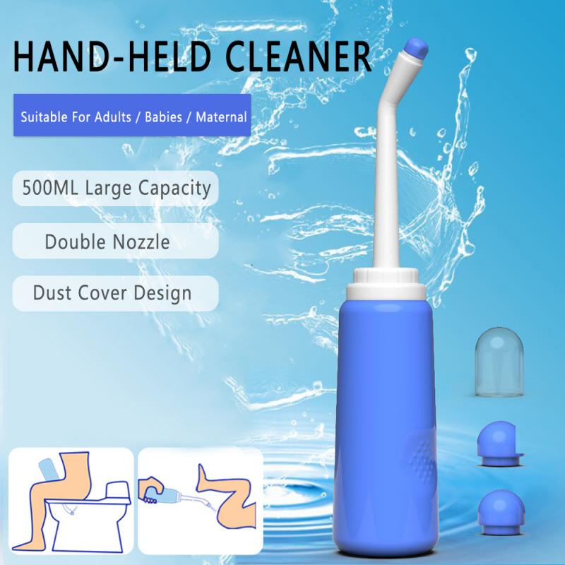 1pc 500ml Hygiene Sprayer Personal Cleaner Hand Held Toilet Bidet Tackle Hygiene Washing Travel Portable Bottle