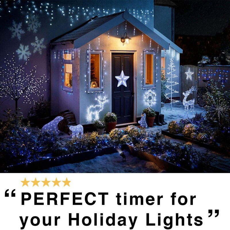 24-- uurs gesegmenteerde timerschakelaar - energiebesparende stekker-stopcontactset - met programmeerbare tijdregelaar 3-- pins stekker uk-stekker