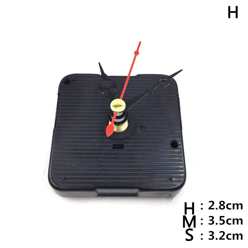 ! 1Set Diy Opknoping Quartz Horloge Stille Wandklok Beweging Quartz Reparatie Beweging Klok Mechanisme Onderdelen Met Naalden: H