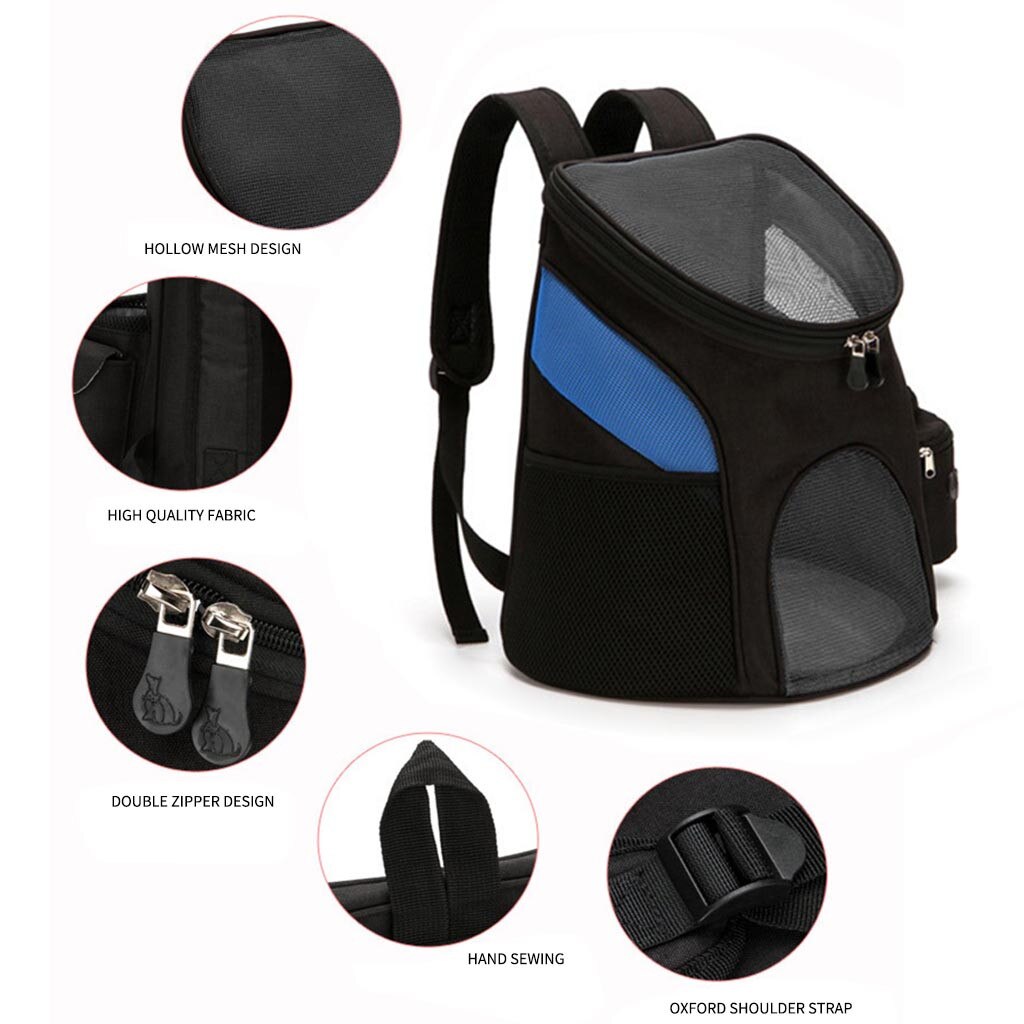 Breathable Cat Carrier Backpack Pet Cat Small Dogs Outdoor Travel Bag Carry knap sack Translucent anti-depression 45x36x31cm