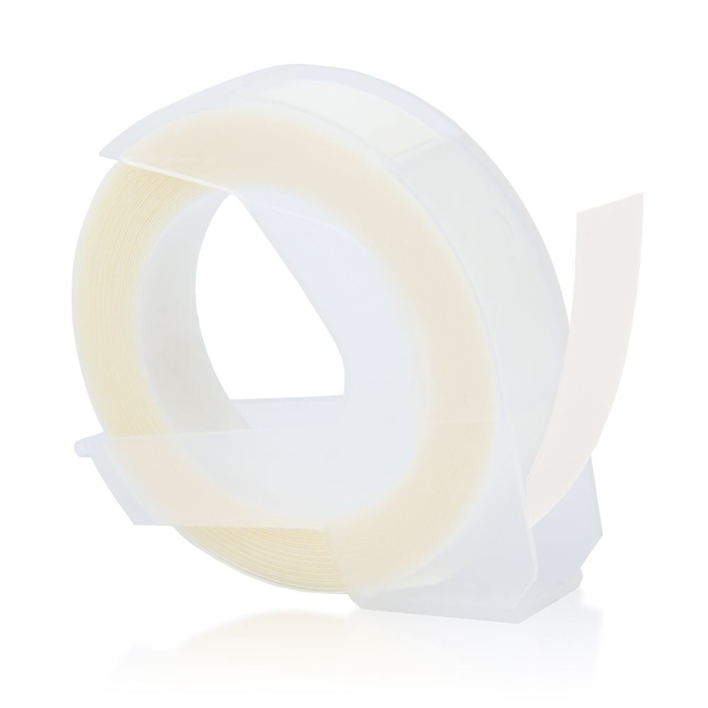 Topcolor kompatybilny Dymo 3D taśmy etykietowe tłoczenie etykiety dla Dymo drukarka do etykiet drukarka wstążka maszyna do etykietowania 1610 Motex E101: Clear