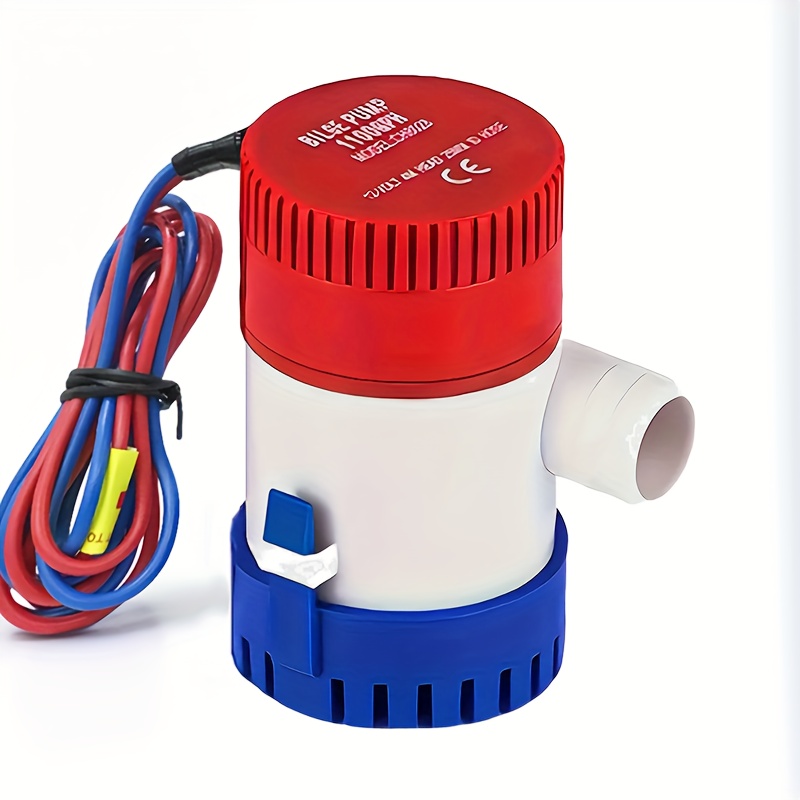 12V Vacuum Water Pump Submersible Marine Boat Bilge Pump 1100GPH Water Pump Used In Boat Seaplane Motor Homes Houseboat: Default Title