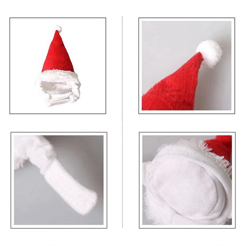 1 Pcs Kleine Huisdieren Hamster Kerst Hoed Katoen Pluche Warm Cavia Rat Knaagdieren Decoratie Xmas Kerstman Glb Voor Vrolijk kerst