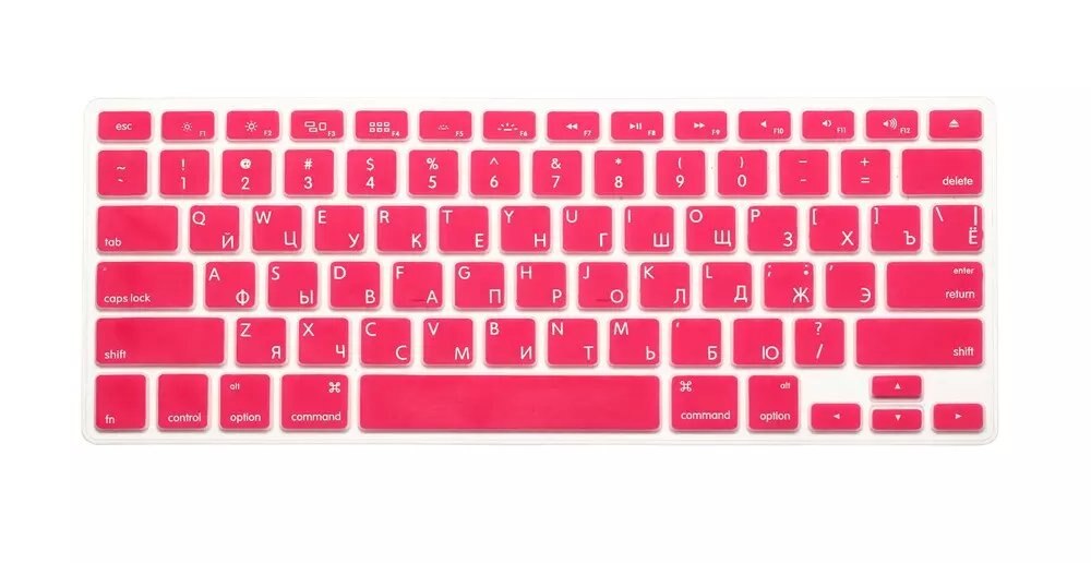 Russische Silikon UNS Tastatur Silikon tastatur abdeckung für Apfel macbook Luft Profi Retina 13 15 17 für Mac buch Laptop haut: Rosa