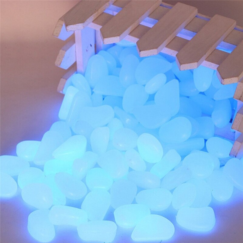 10 sztuk/partia świetlny kamyki skały ozdoby ogrodowe kamień blask w ciemnym ogrodzie dla chodników dekoracje akwarium