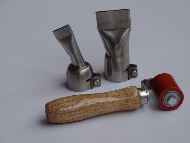 40mm Siliconen Pressure Seam Rollers &amp; 40mm breed slot lassen nozzle &amp; 20mm breed slot lassen nozzle: Rood