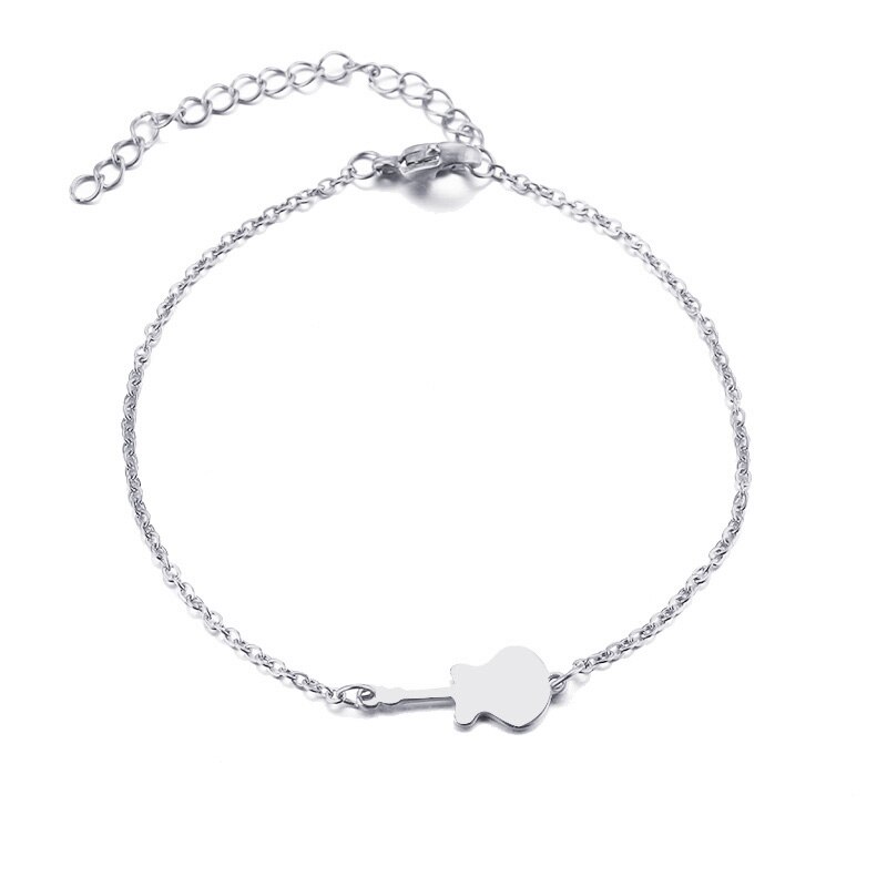 CACANA 316L Edelstahl Armband Für Frauen Mann Gitarre Gold Und Silber Farbe Pulseira Feminina geliebten Engagement Schmuck