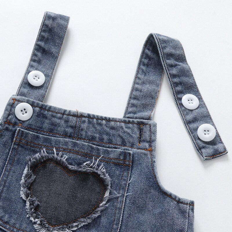 Ircomll Kids Children's denim overalls Casual Trousers Pants Jumpsuit Toddler Infant Denim Dungarees Child Jeans Playsuit